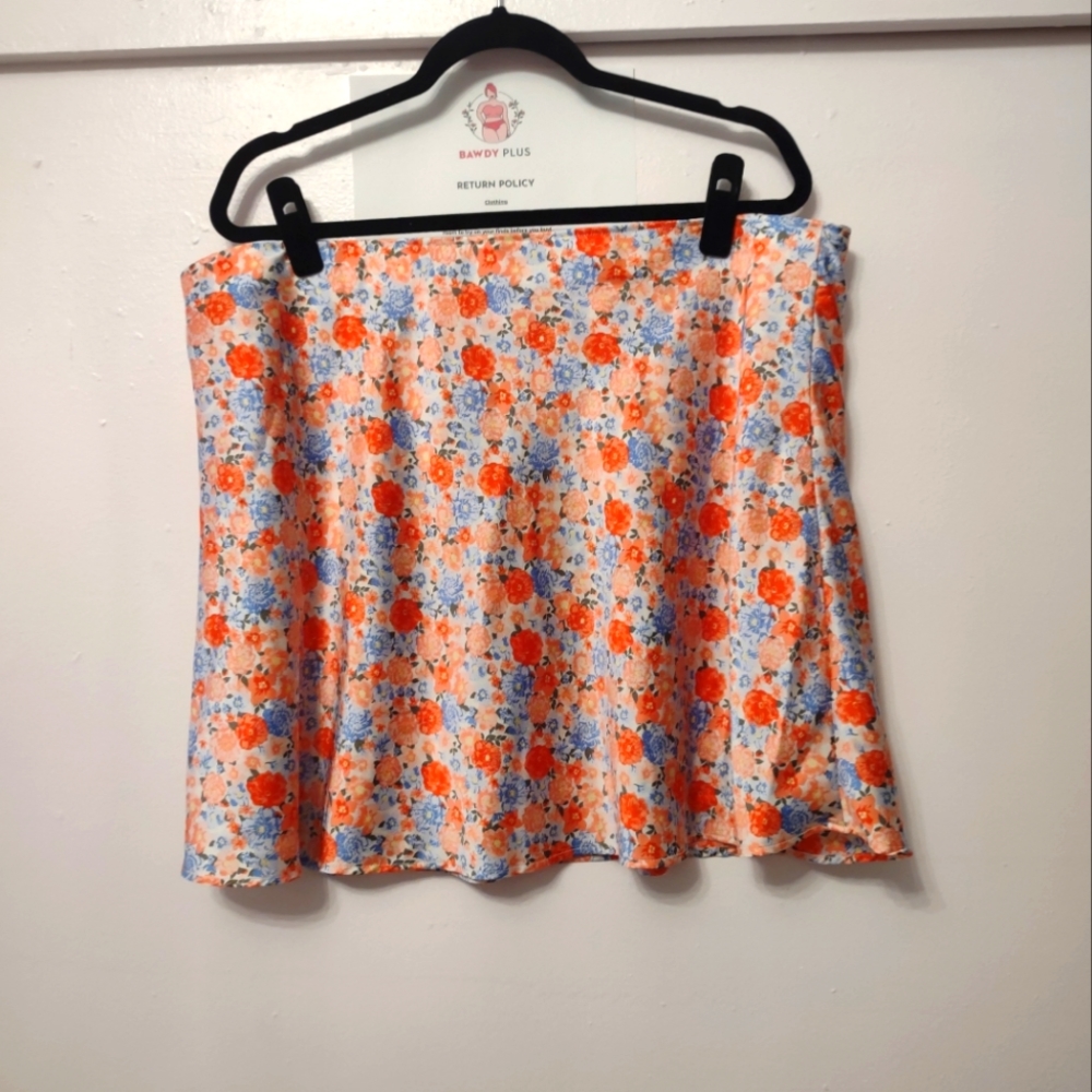 Floral Mini Skirt XXXL No Boundaries